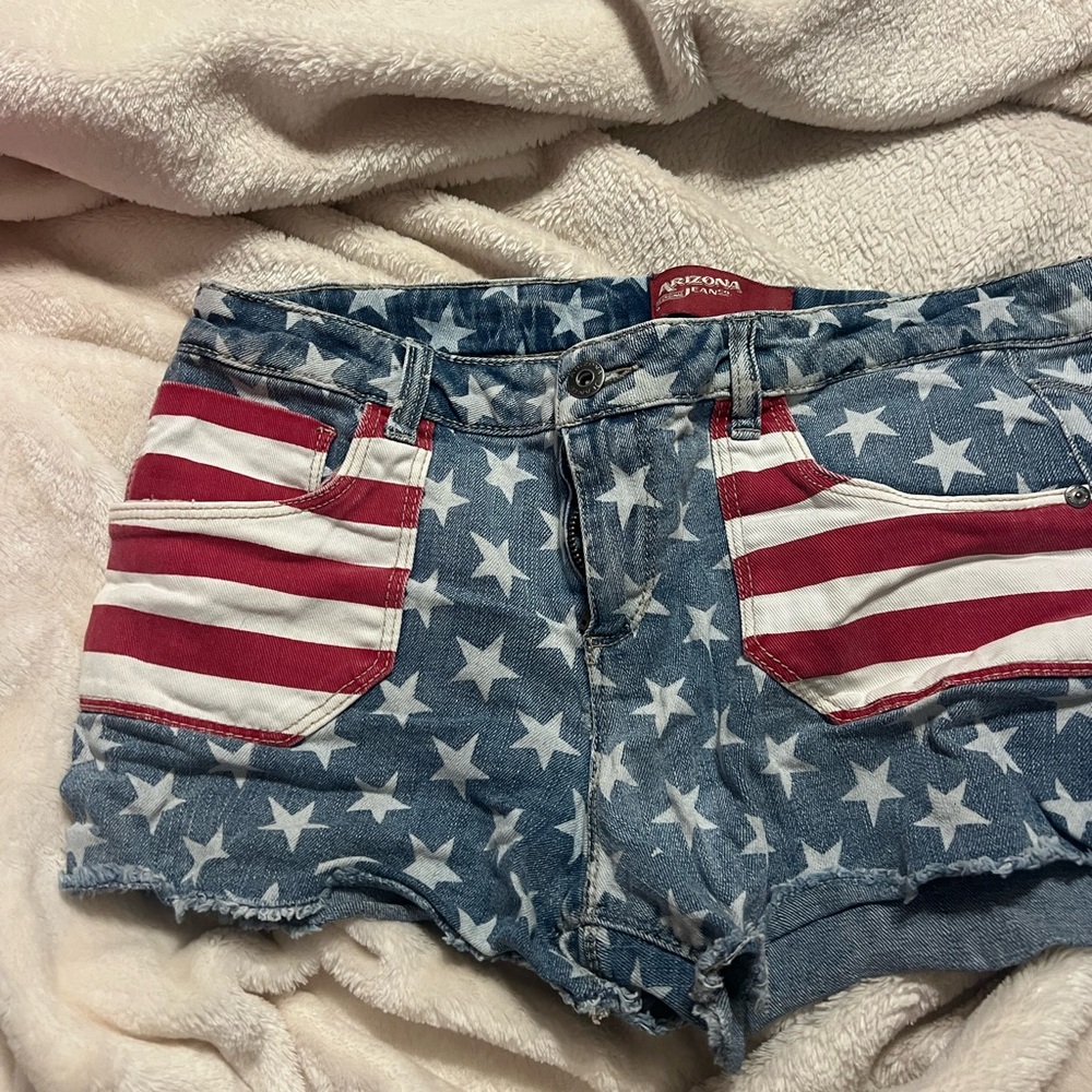 Arizona Jean Company Kids Star and Stripe Denim Shorts
